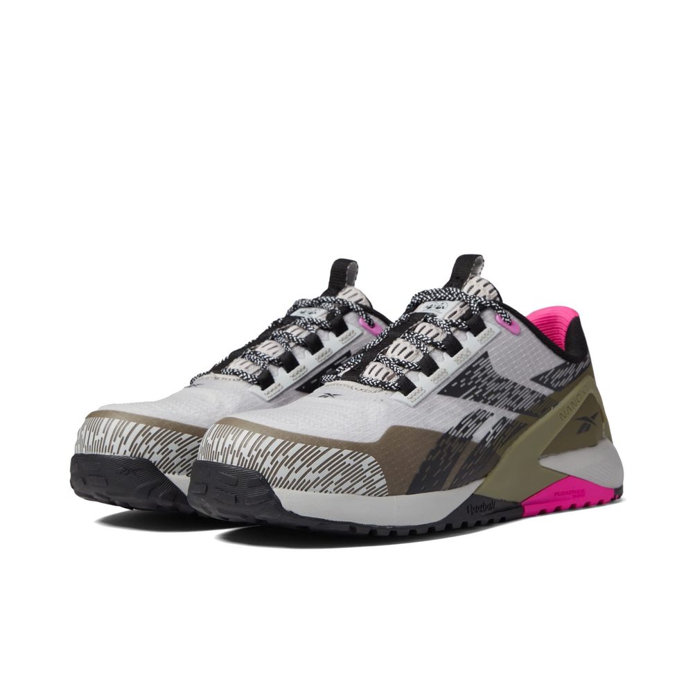 REEBOK WORK WOMEN'S RB383 NANO X1 ADVENTURE ATHLETIC CONSTRUCTION WORK SHOE GREY